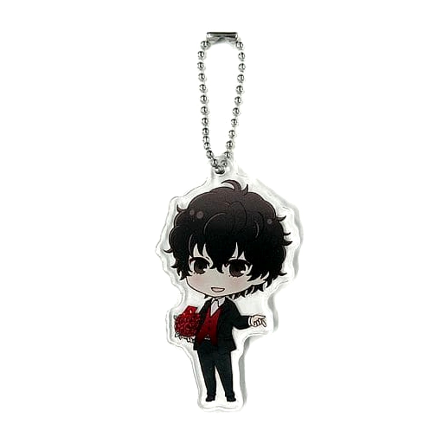 Persona 5: The Animation Ren Amemiya Chibi Acrylic Keychain A Sega Collaboration Cafe Limited Keychains [USED]