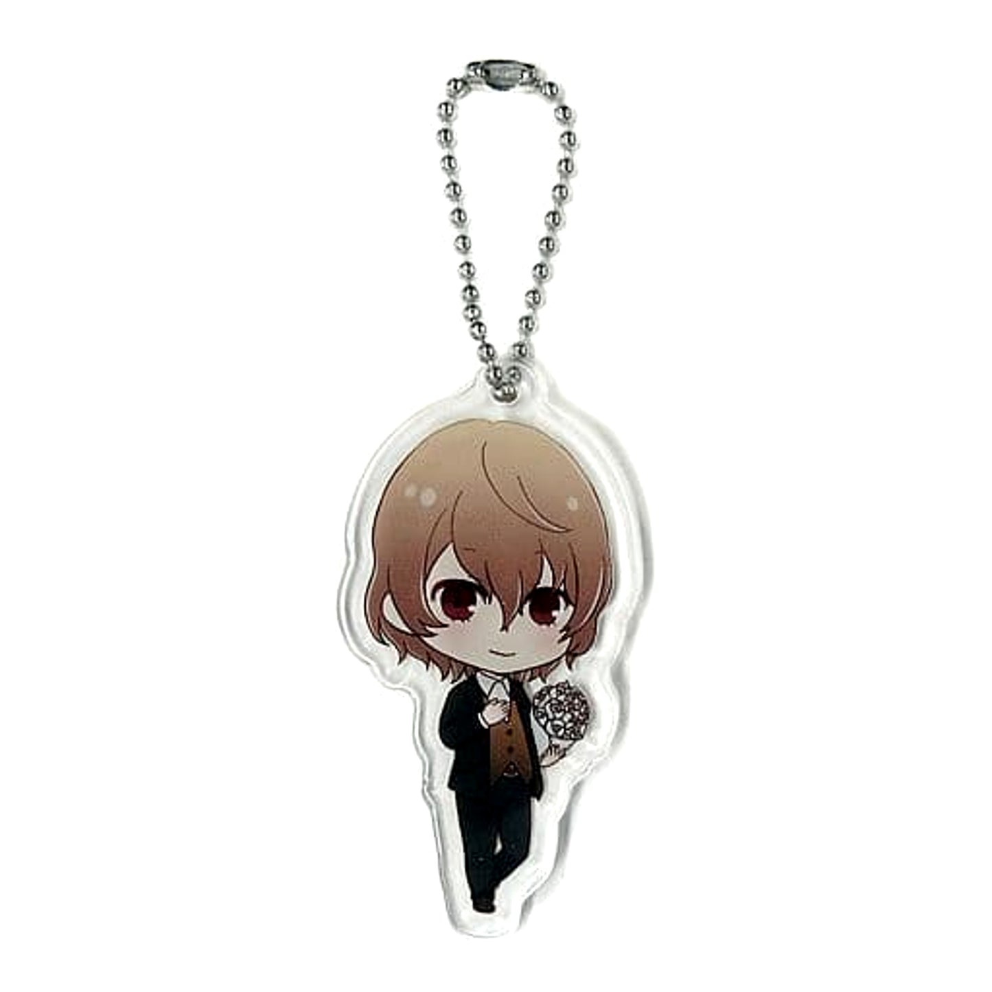 Persona 5: The Animation Goro Akechi Chibi Acrylic Keychain A Sega Collaboration Cafe Limited Keychains [USED]