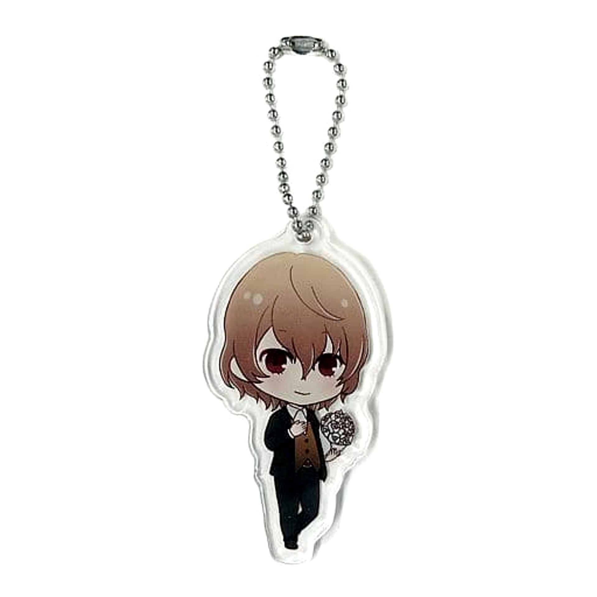 Persona 5: The Animation Goro Akechi Chibi Acrylic Keychain A Sega Collaboration Cafe Limited Keychains [USED]