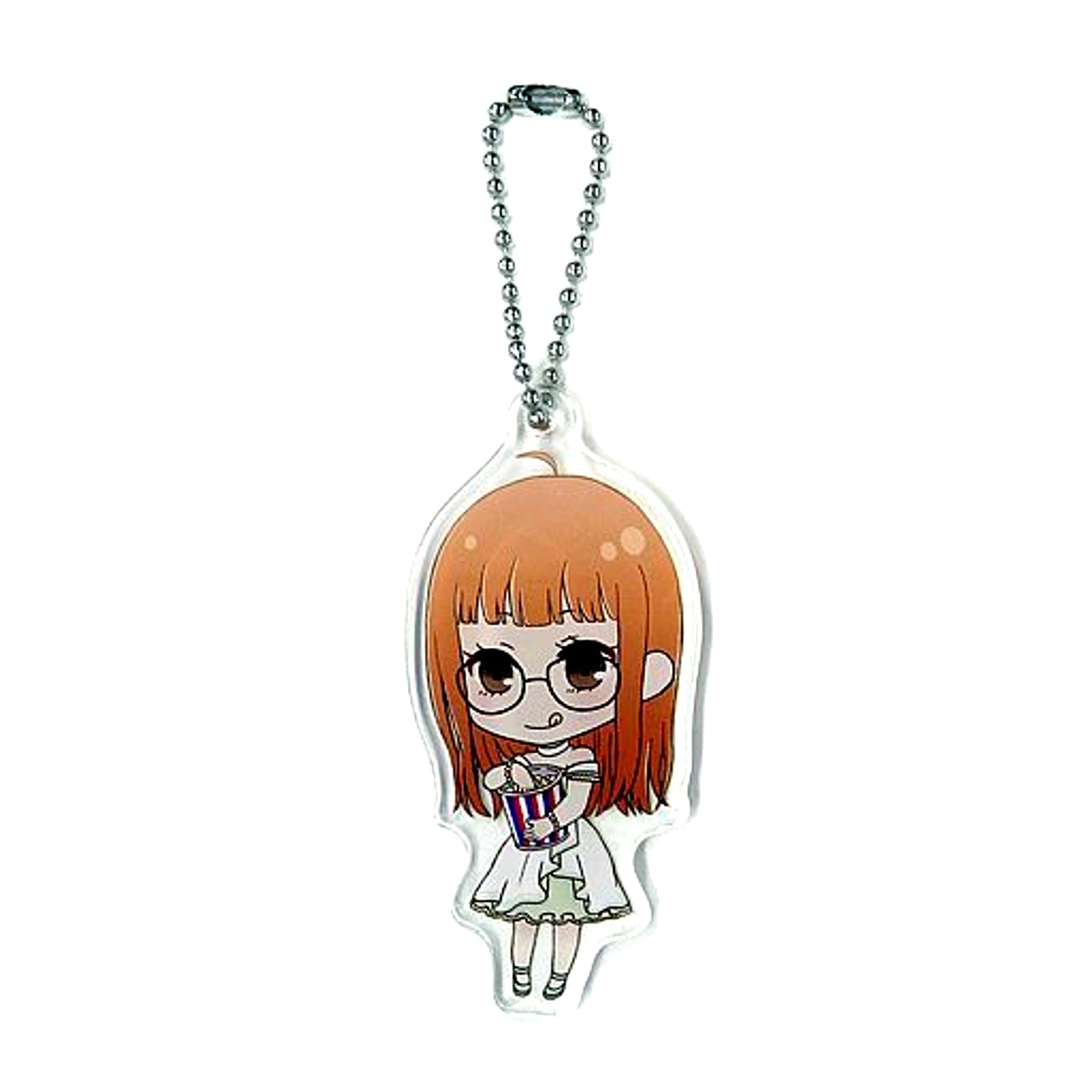 Futaba Sakura Persona 5 the Animation Sega Collabo Cafe Deformed Acrylic Keychain B [USED]