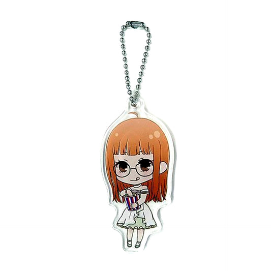 Futaba Sakura Persona 5 the Animation Sega Collabo Cafe Deformed Acrylic Keychain B [USED]