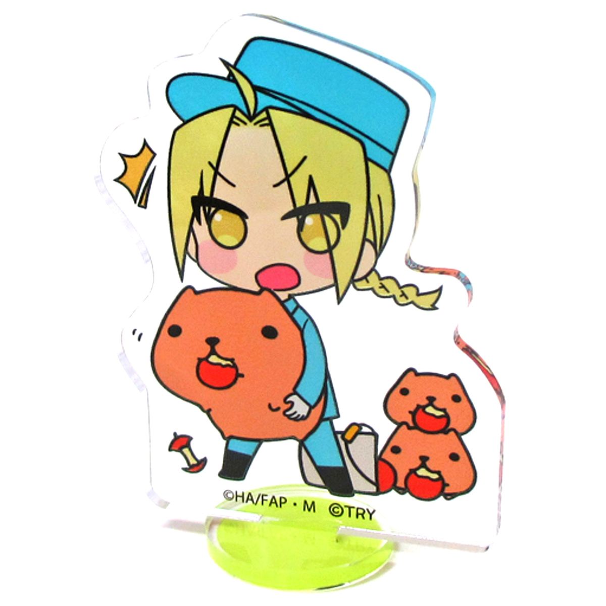 Edward Elric Acrylic Stand Fullmetal Alchemist: Brotherhood X Kapibara-san x PRINCESS CAFE [USED]