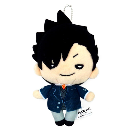 Haikyu!! Tetsuro Kuroo Uniform Nitotan Plush Toy with Ball Chain Jump Festa 2016 Limited Keychains [USED]
