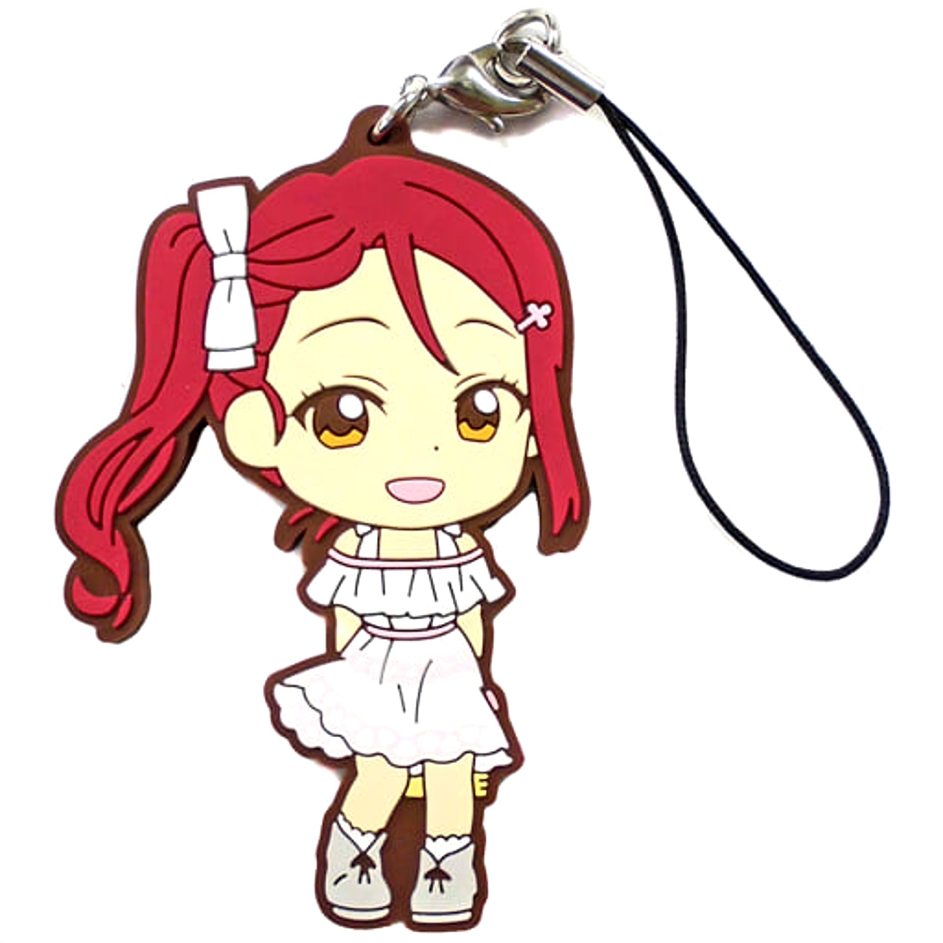 Love Live! Sunshine!! Riko Sakurauchi Dress Ver. Ichiban Kuji 5th Rubber Charm Kyunchara Illustrations Prize L Keychains [USED]