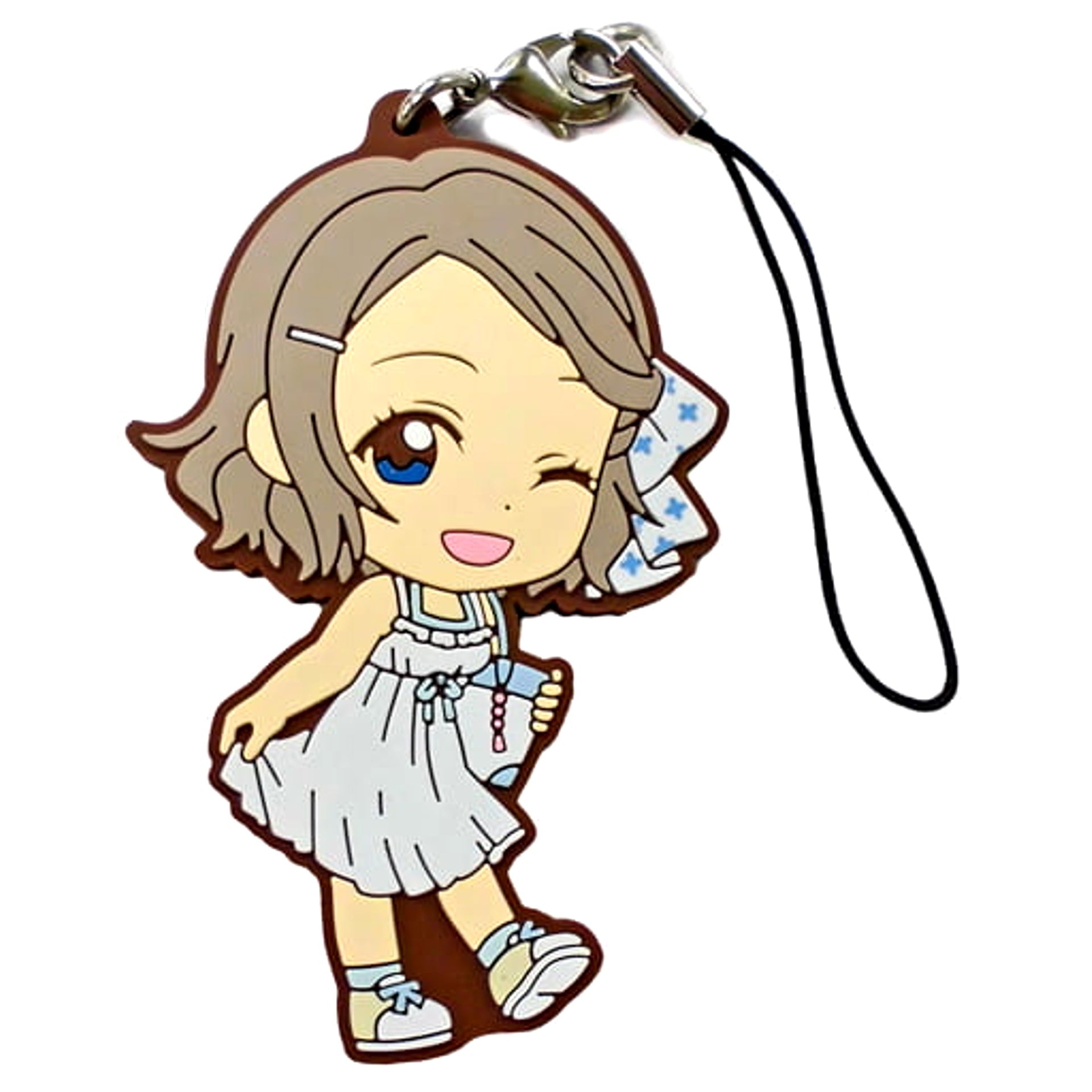 Love Live! Sunshine!! You Watanabe Dress Ver. Ichiban Kuji 5th Rubber Charm Kyunchara Illustrations Prize L Keychains [USED]