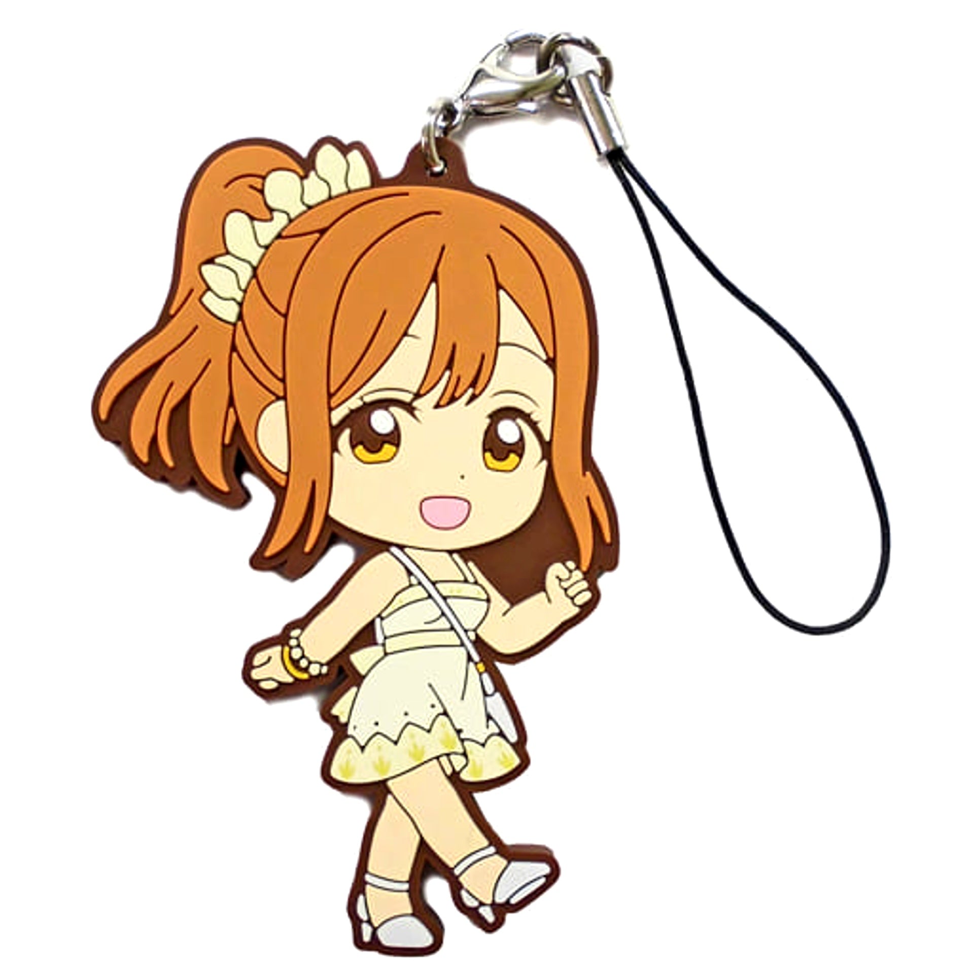 Love Live! Sunshine!! Hanamaru Kunikida Dress Ver. Ichiban Kuji 5th Rubber Charm Kyunchara Illustrations Prize L Keychains [USED]