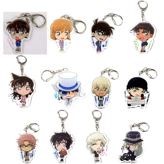 Set of 12 Detective Conan Quote Trading Acrylic Keychain [USED]