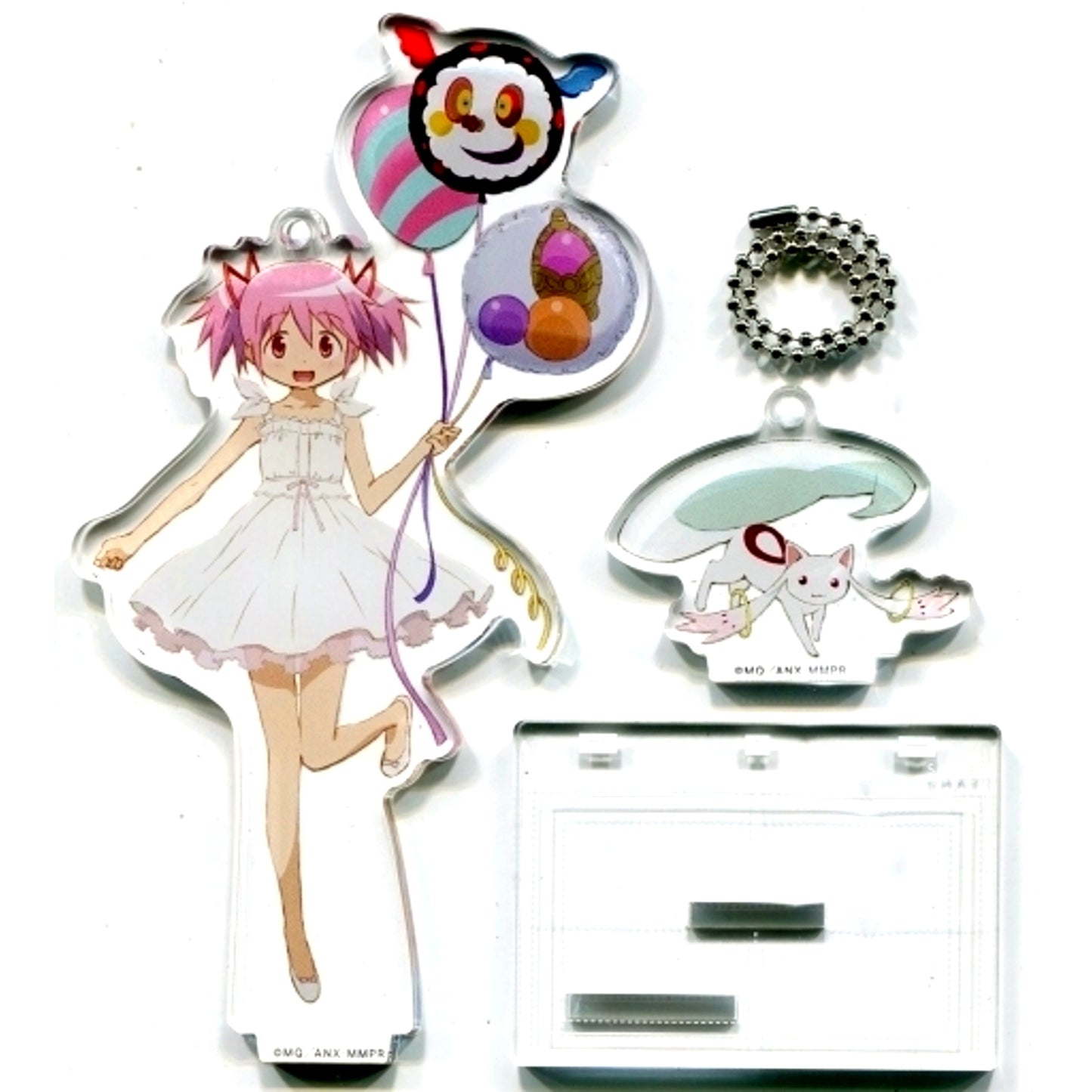 Madoka Kaname Kyubey Puella Magi Madoka Magica The Movie Rebellion Acrylic Keychain C92 [USED]