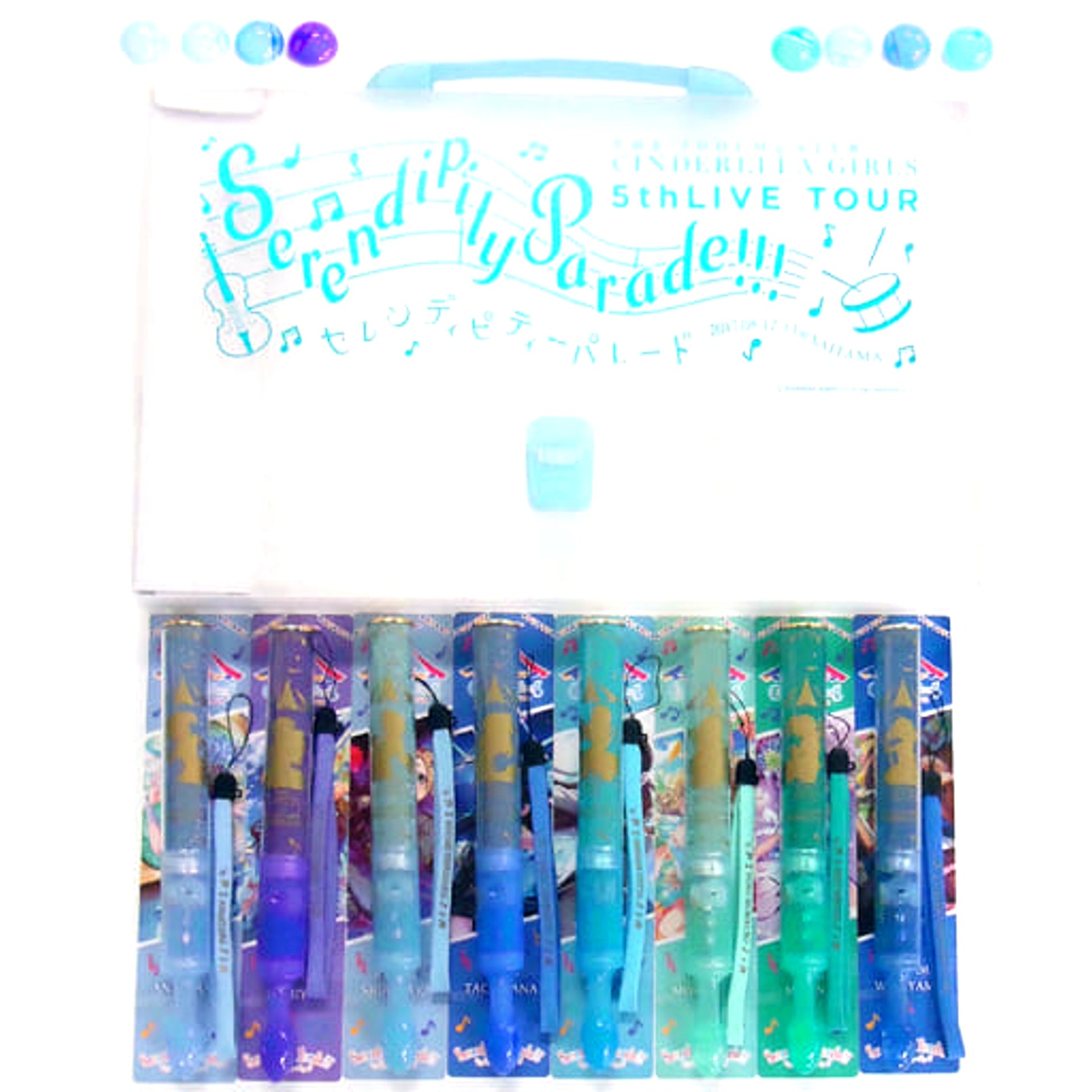 THE IDOLM@STER CINDERELLA GIRLS Official Concert Light 8-Color Set 5thLIVE TOUR Ver. at SSA DAY1 Cool THE IDOLM@STER CINDERELLA GIRLS 5thLIVE TOUR Serendipity Parade!!! [USED]