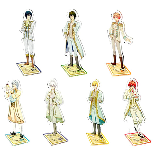 Set of 7 IDOLiSH7 Garden Tea Room Cafe Acrylic Stand [USED]