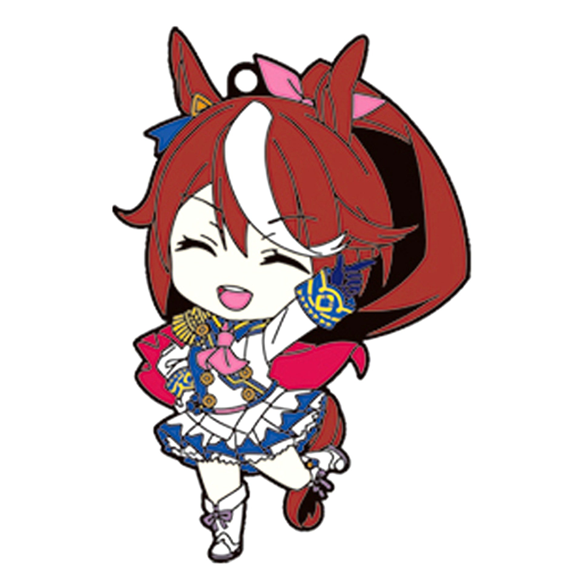 Tokai Teio Umamusume Pretty Derby Nendoroid Plus Trading Rubber Keychain [USED]