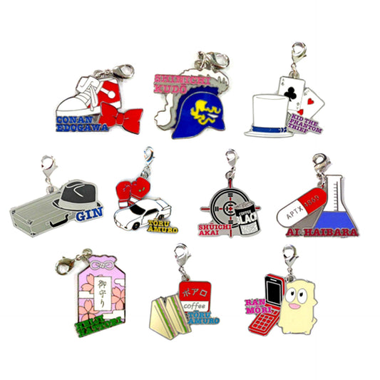 Set of 10 Detective Conan World Charm Collection Universal Studios Japan [USED]