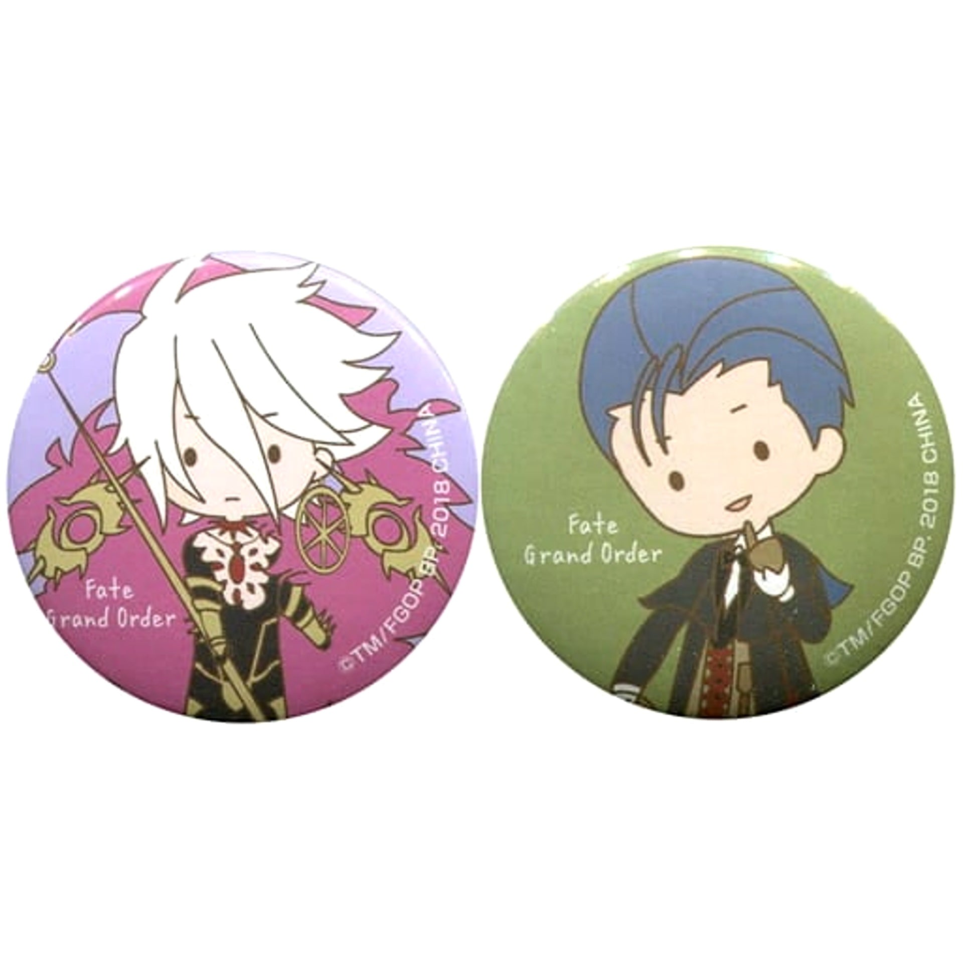 Fate/Grand Order Karna Sherlock Holmes Ichiban Kuji Online Chaldea of ​​Sugar Can Badge Set Sugar Pouch Prize E Buttons [USED]