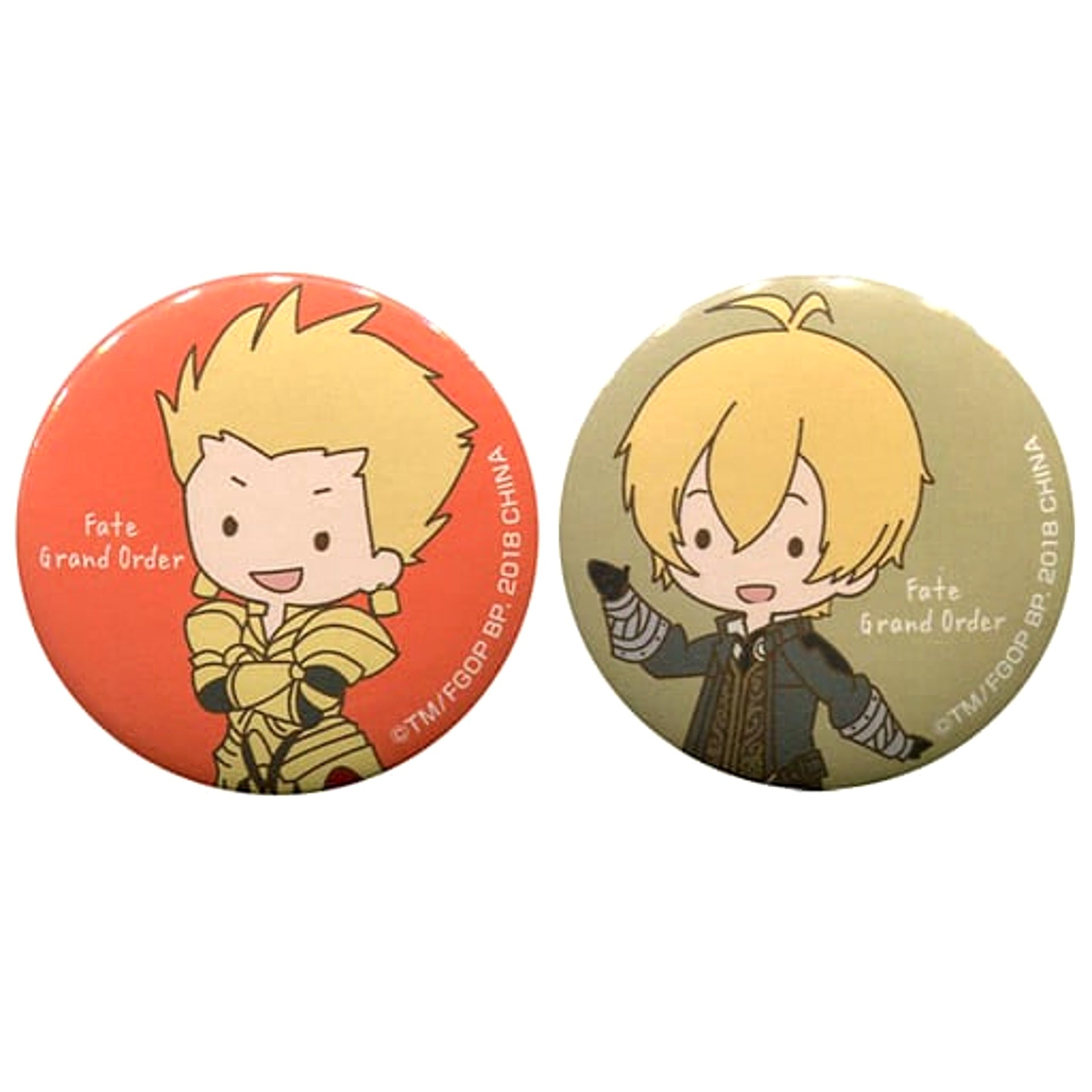Fate/Grand Order Gilgamesh Billy the Kid Ichiban Kuji Online Chaldea of ​​Sugar Can Badge Set Sugar Pouch Prize E Buttons [USED]