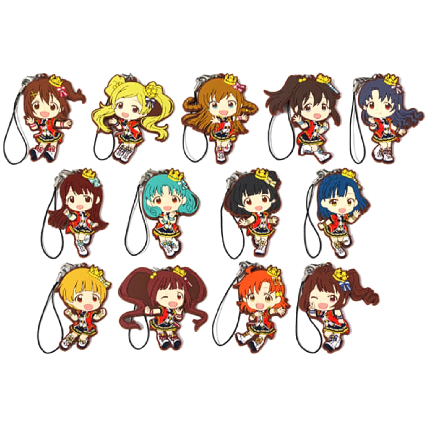 THE IDOLM@STER Million Live! Umi Kosaka & Others All 13 Types Set Ichiban Kuji Idol Gallery Rubber Charm Princess Stars Ver. Prize C [USED]