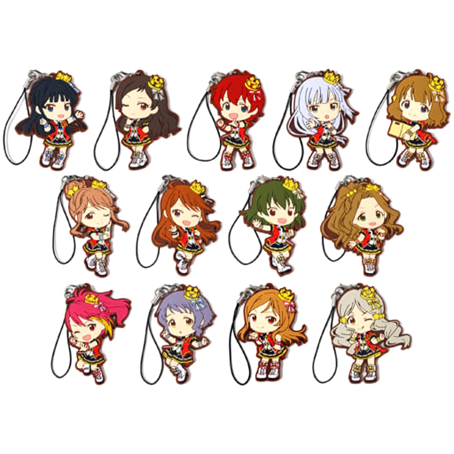 THE IDOLM@STER Million Live! Shizuka Mogami & Others All 13 Types Set Ichiban Kuji Idol Gallery Rubber Charm Fairy Stars Ver. Prize D [USED]