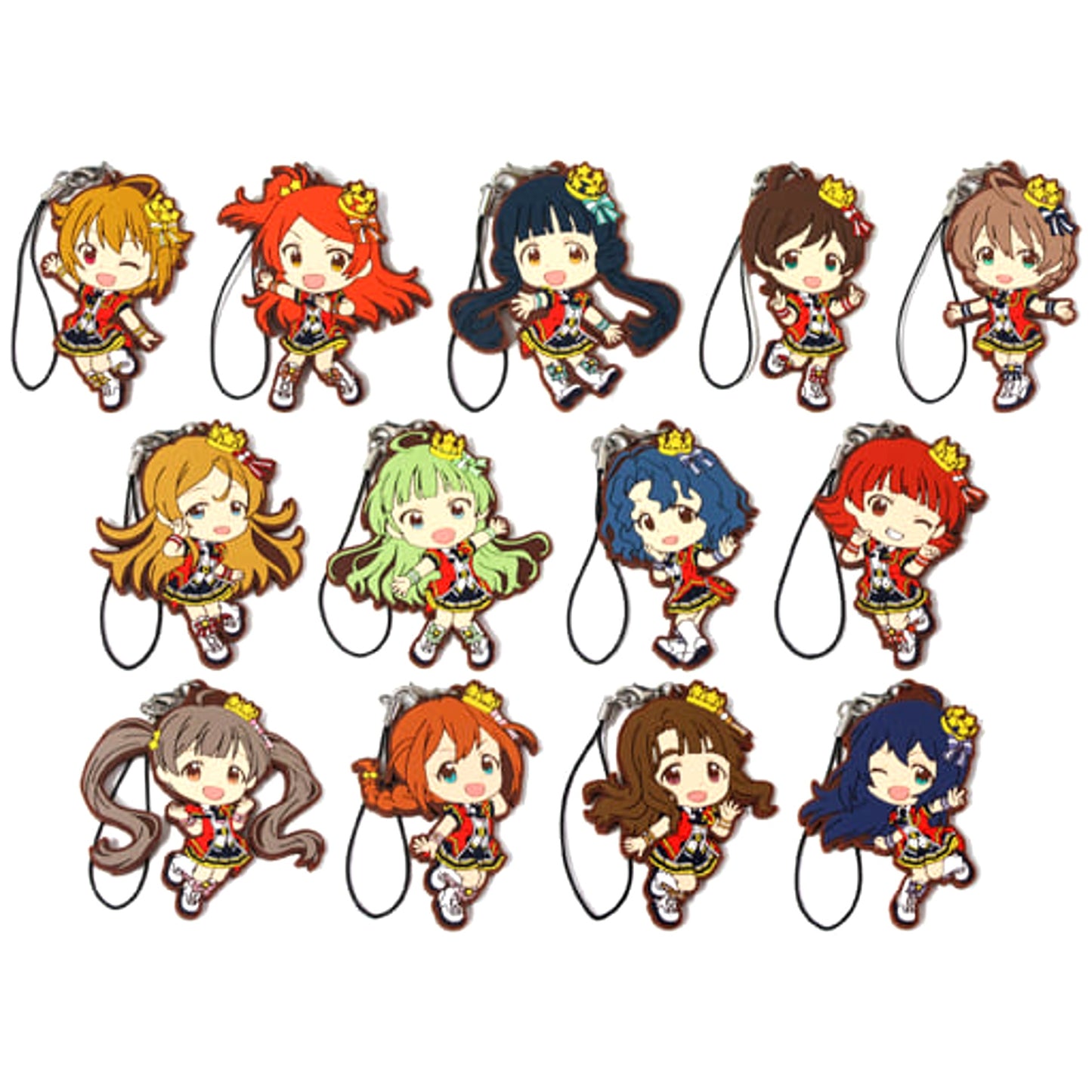 THE IDOLM@STER Million Live! Tsubasa Ibuki & Others All 13 Types Set Ichiban Kuji Idol Gallery Rubber Charm Angel Stars Ver. Prize E [USED]
