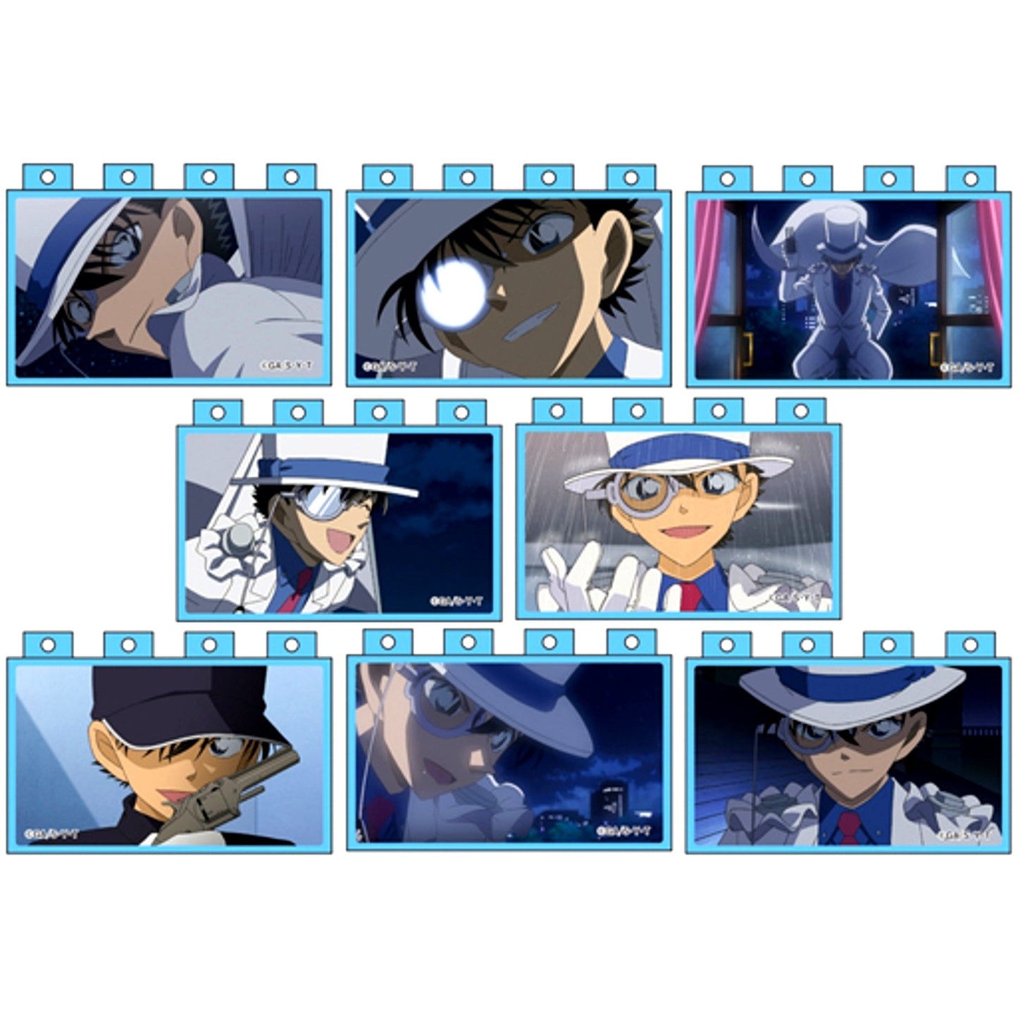 Set of 8 Kaito Kid Detective Conan Anime Block Kid Collection [USED]