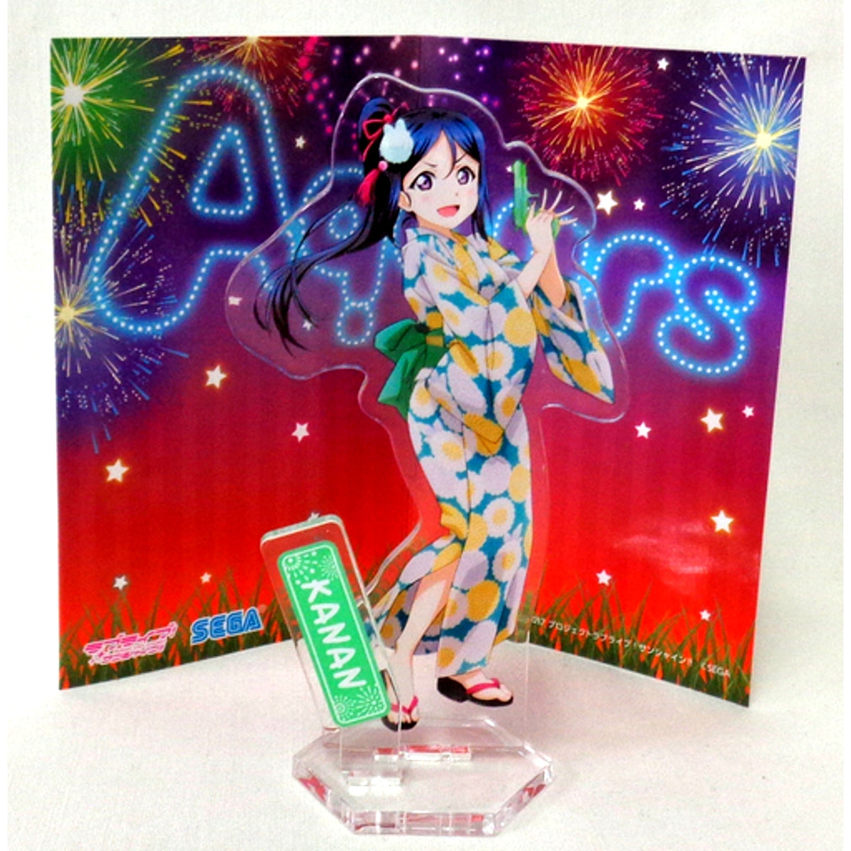 Kanan Matsuura Acrylic Stand Panel Love Live! Sunshine!! Summer Campaign UFO Catcher Bonus [USED]