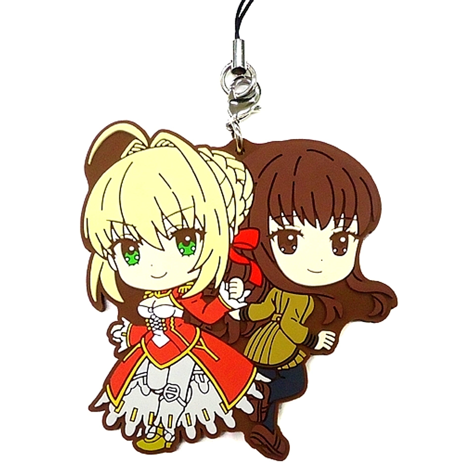 Saber Hakuno Kishinami Female E Prize Secret Rubber Strap Kyun Chara Illustrations Ichiban Kuji Fate/EXTRA Last Encore [USED]