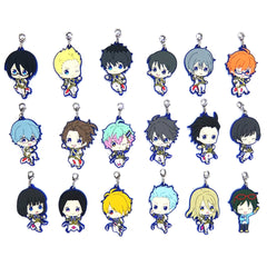 THE IDOLM@STER SideM Kaoru Sakuraba & Others All 18 Types Set Ichiban Kuji Anniversary Collection Intelli Rubber Charm Prize R [USED]