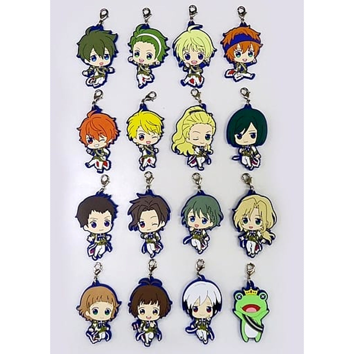 THE IDOLM@STER SideM Oberon & Others All 16 Types Set Ichiban Kuji Anniversary Collection Mental Rubber Charm Prize S [USED]
