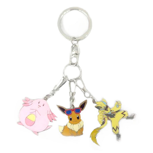 Eevee Zeraora Chansey Pokemon the Movie The Power of Us Metal Keychain B Theater Limited Key Chain [USED]