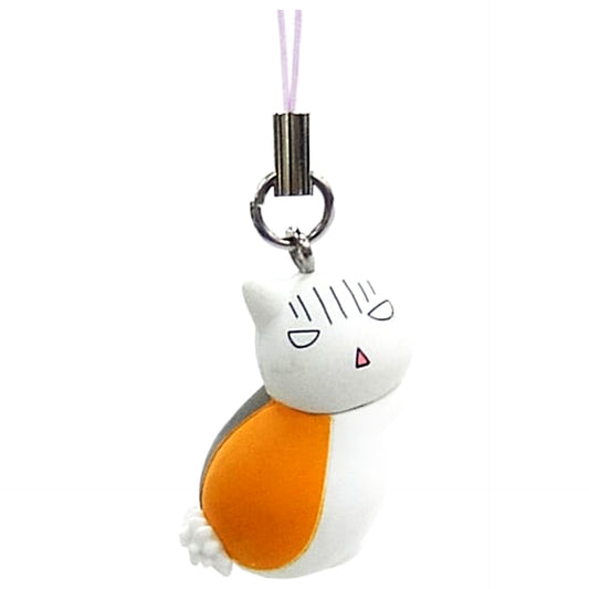 Scared Nyanko-sensei Natsume's Book of Friends Nyanko-sensei Tedium Strap Part6 Key Chain [USED]
