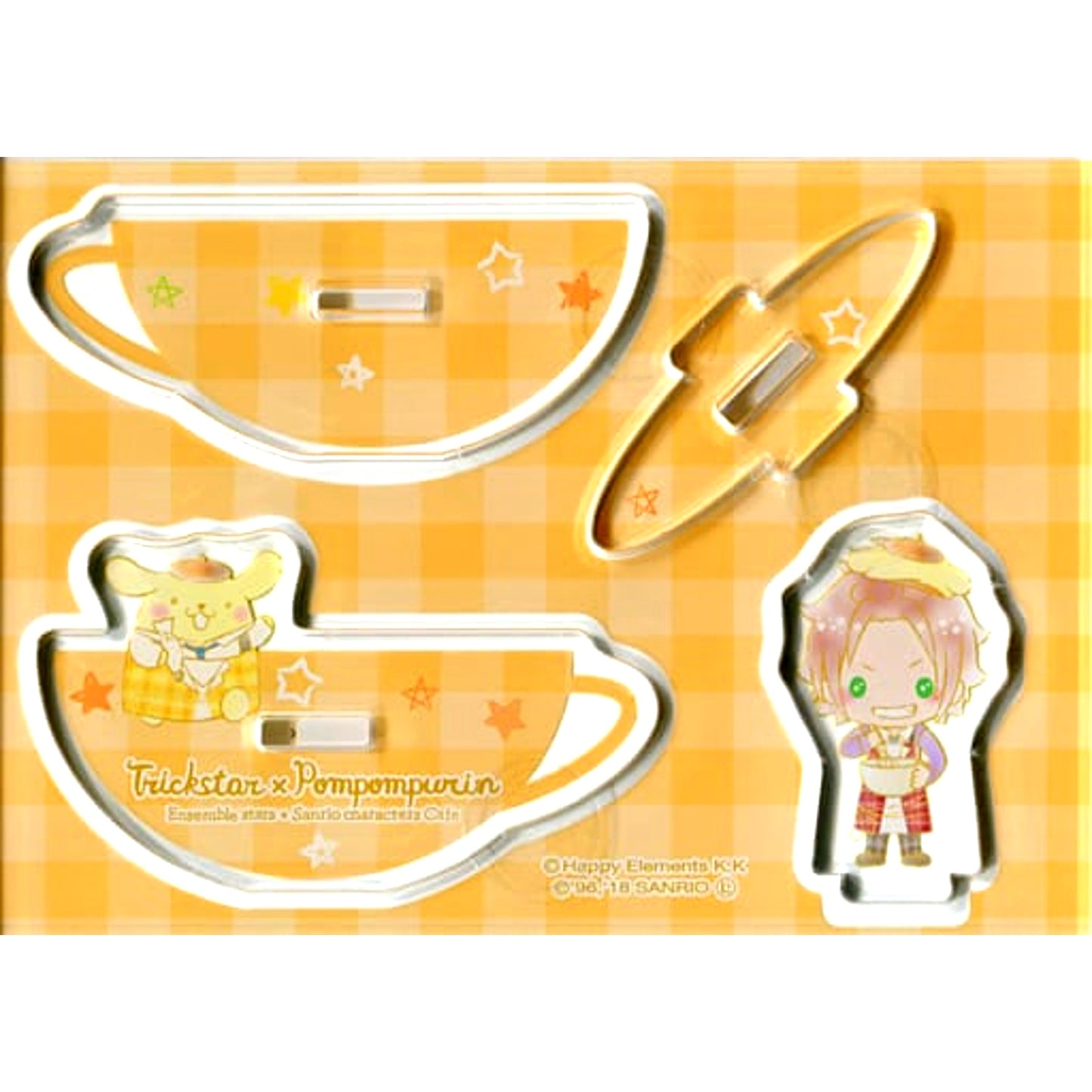 Mao Isara x Pompompurin Ensemble Stars! x Sanrio Characters Cafe Acrylic Stand A [USED]