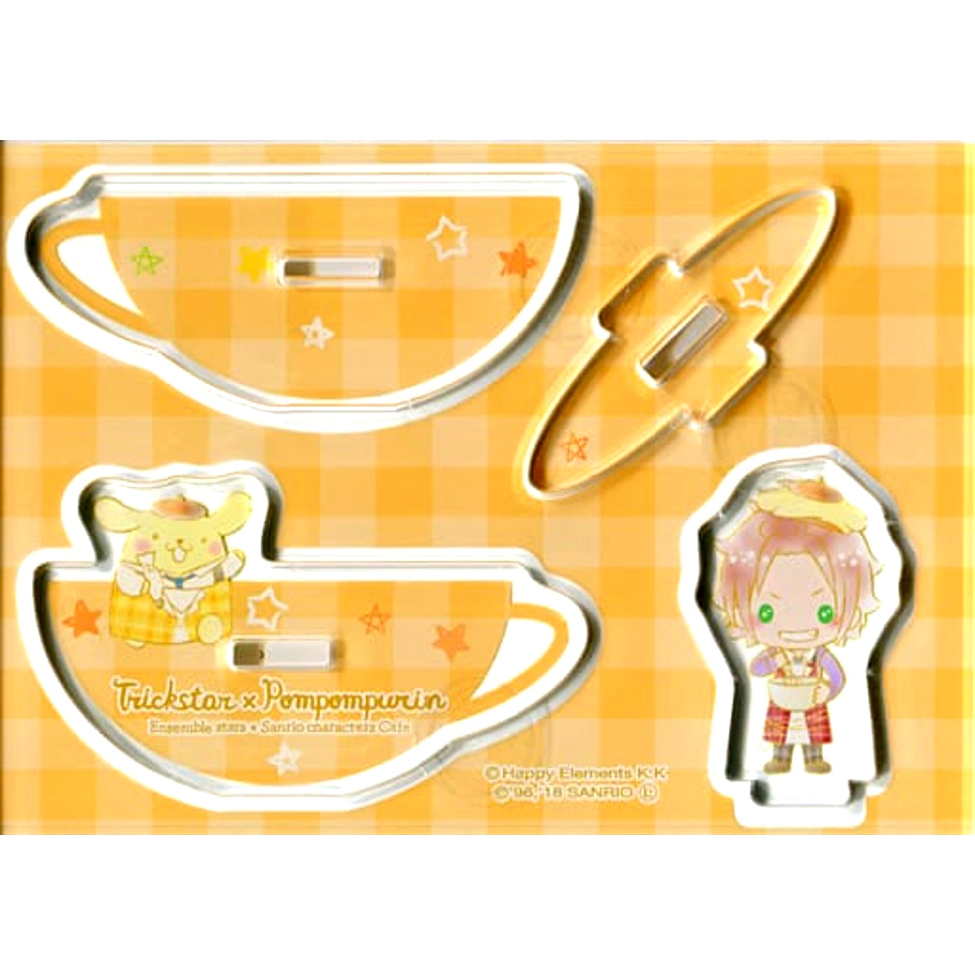 Mao Isara x Pompompurin Ensemble Stars! x Sanrio Characters Cafe Acrylic Stand A [USED]