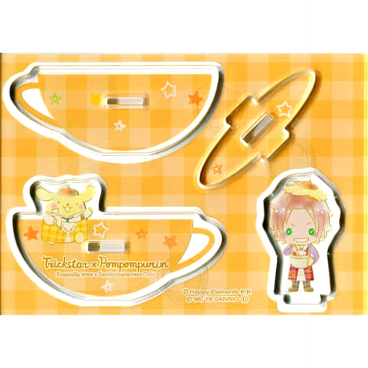 Mao Isara x Pompompurin Ensemble Stars! x Sanrio Characters Cafe Acrylic Stand A [USED]