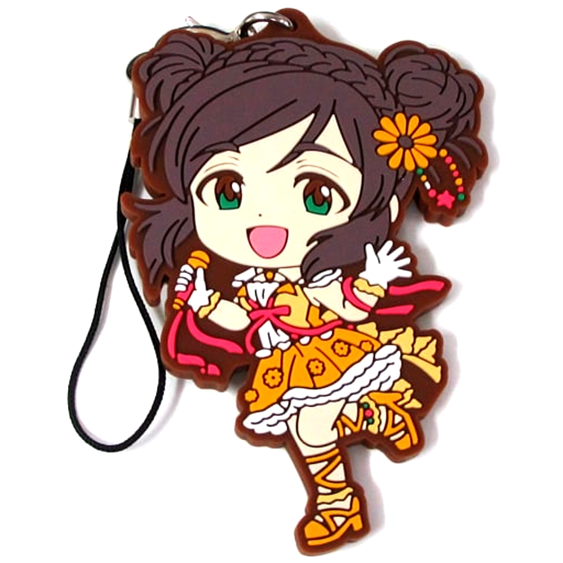 Yao Feifei Prize E The Idolmaster Cinderella Girls Intense heat Ichiban Kuji Kyun Chara Illustrations Rubber Strap [USED]