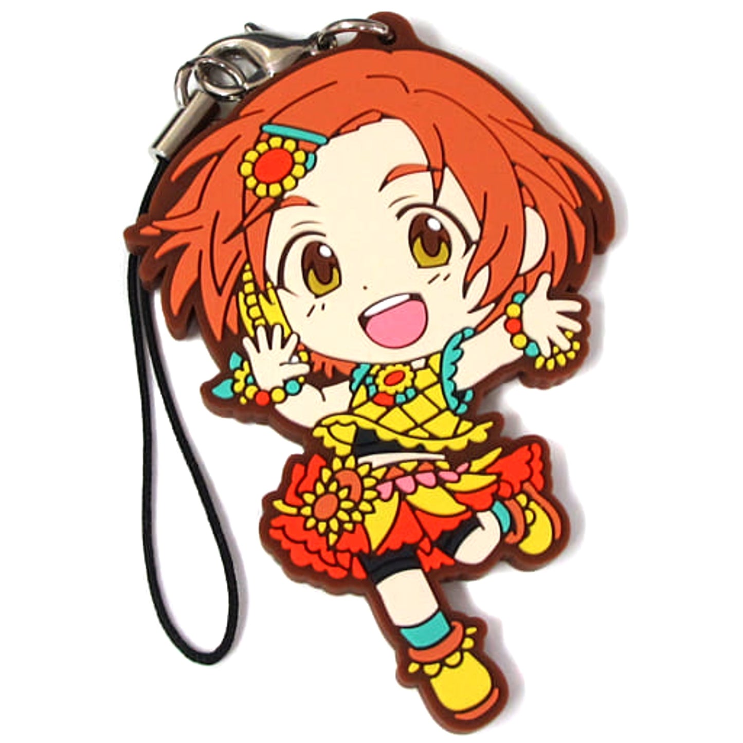 THE IDOLM@STER Cinderella Girls Kaoru Ryuzaki Ichiban Kuji Intense Heat! Rubber Charm Kyunchara Illustrations Prize E [USED]