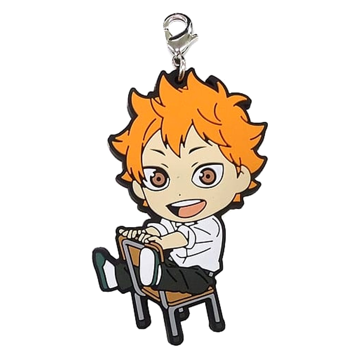 Haikyu!! Shoyo Hinata Ichiban Kuji Match Breathing 1st Grade Rubber Charm Kyunchara Illustrations Prize M Charm [USED]