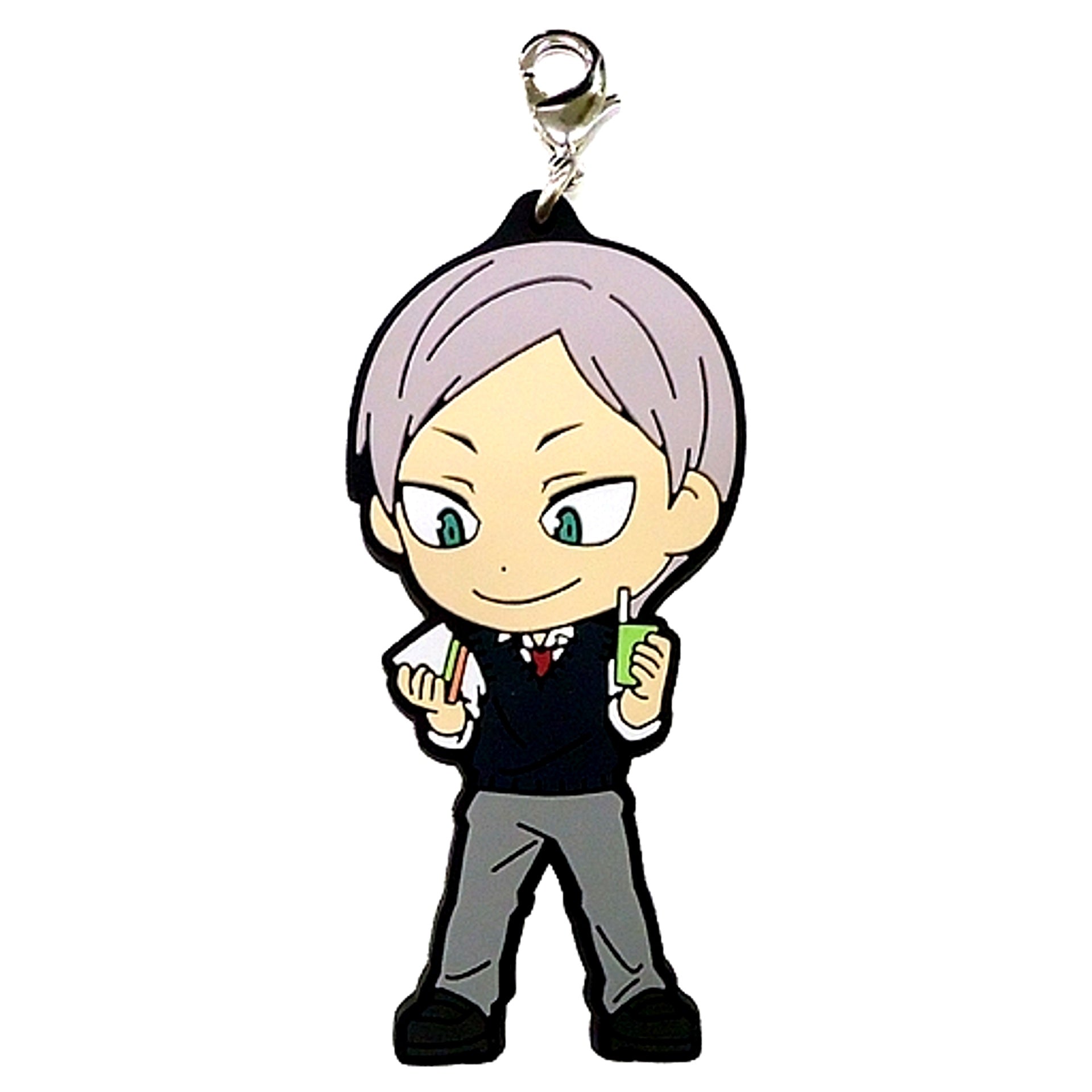 Lev Haiba 1st Year Rubber Charm M Prize Kyun Chara Illustrations Ichiban Kuji Haikyu Shiai no Kokyu [USED]