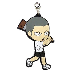 Haikyu!! Tanaka Ryunosuke Ichiban Kuji Match Breathing 2nd Year Rubber Charm Kyunchara Illustrations Prize N Charm [USED]