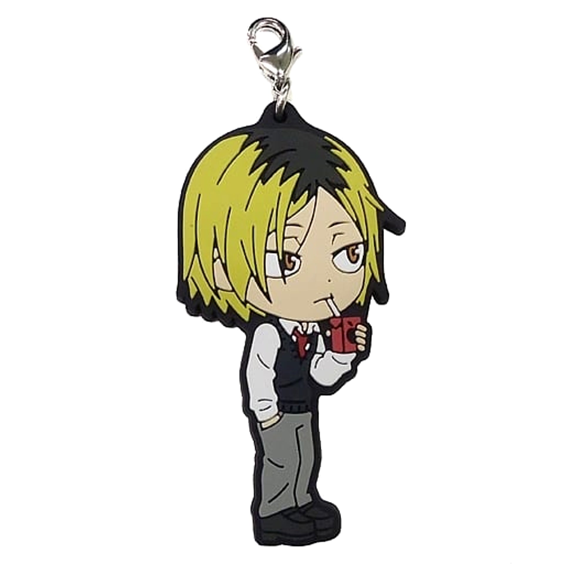 Haikyu!! Kenma Kozume Ichiban Kuji Match Breathing 2nd Year Rubber Charm Kyunchara Illustrations Prize N Charm [USED]