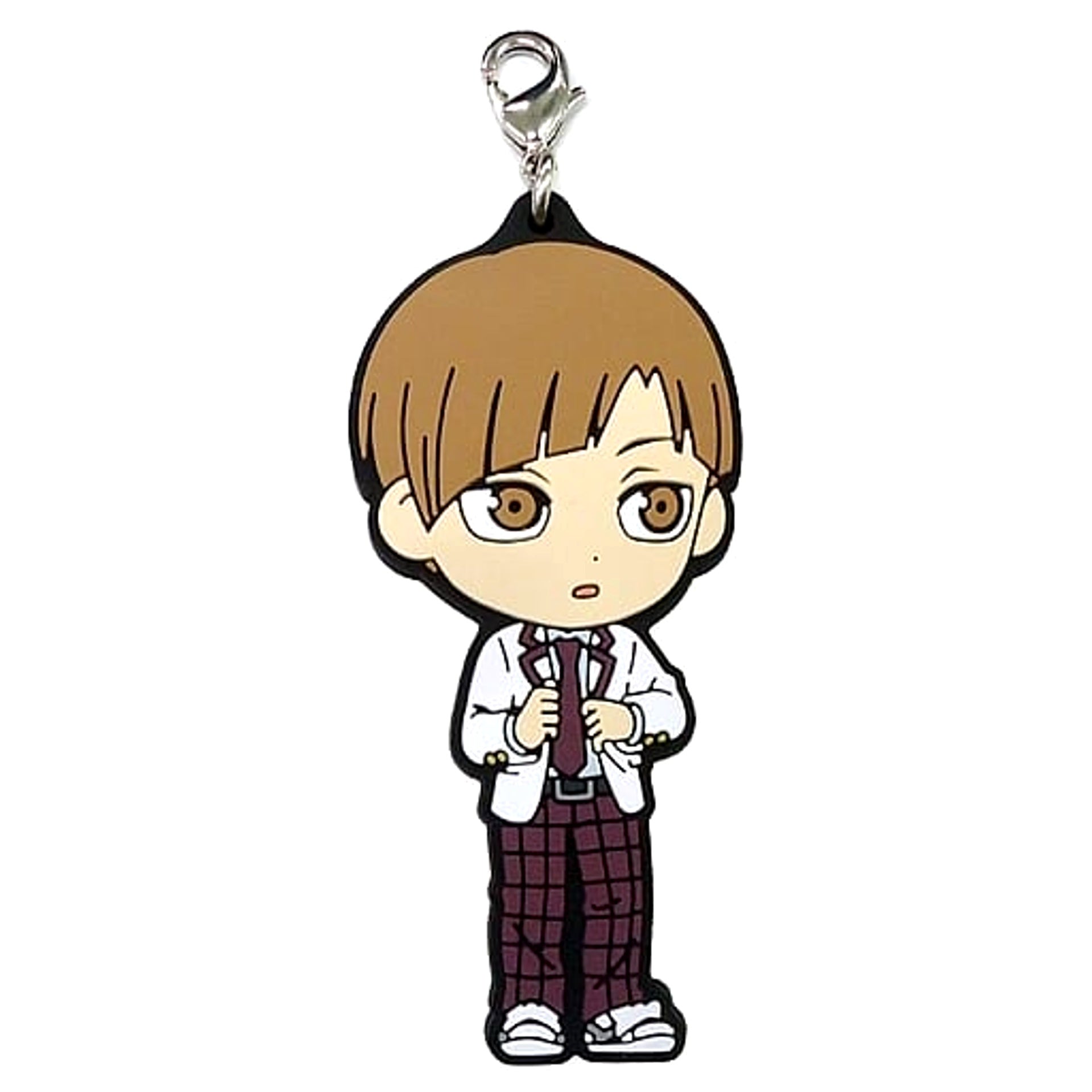 Haikyu!! Kenjiro Shirabu Ichiban Kuji Match Breathing 2nd Year Rubber Charm Kyunchara Illustrations Prize N [USED]