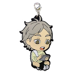 Haikyu!! Koushi Sugawara Ichiban Kuji Match Breathing 3rd Year Rubber Charm Kyunchara Illustrations Prize O Charm [USED]