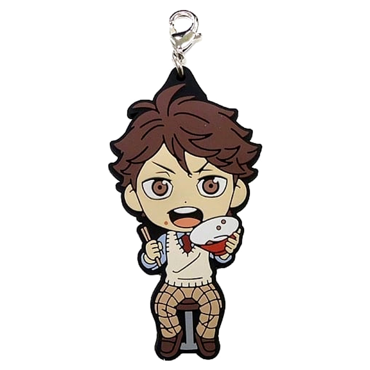 Haikyu!! Toru Oikawa Ichiban Kuji Match Breathing 3rd Year Rubber Charm Kyunchara Illustrations Prize O Charm [USED]