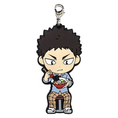 Haikyu!! Hajime Iwaizumi Ichiban Kuji Match Breathing 3rd Year Rubber Charm Kyunchara Illustrations Prize O Charm [USED]