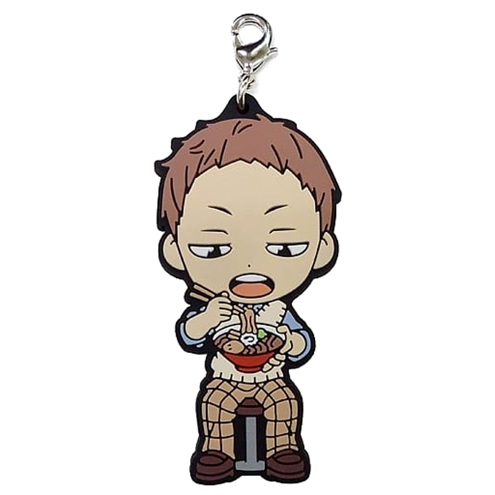 Haikyu!! Takahiro Hanamaki Ichiban Kuji Match Breathing 3rd Year Rubber Charm Kyunchara Illustrations Prize O Charm [USED]
