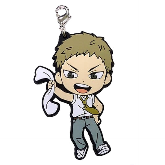 Haikyu!! Yasushi Kamasaki Ichiban Kuji Match Breathing 3rd Year Rubber Charm Kyunchara Illustrations Prize O Charm [USED]
