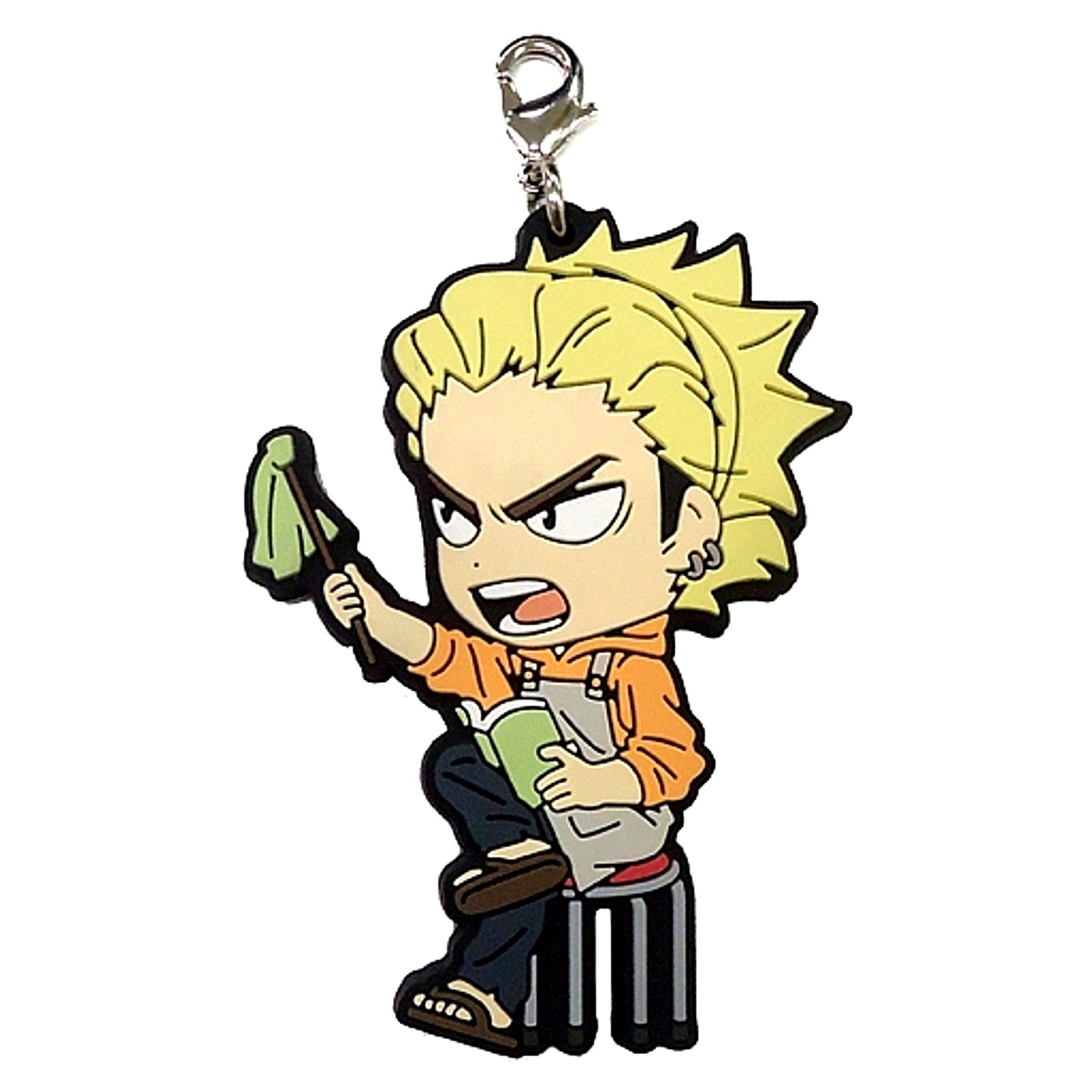 Keishin Ukai P Prize Haikyu!! Match Breathing Ichiban Kuji Kyun Chara Illustrations Manager & Coach & OB Rubber Charm [USED]