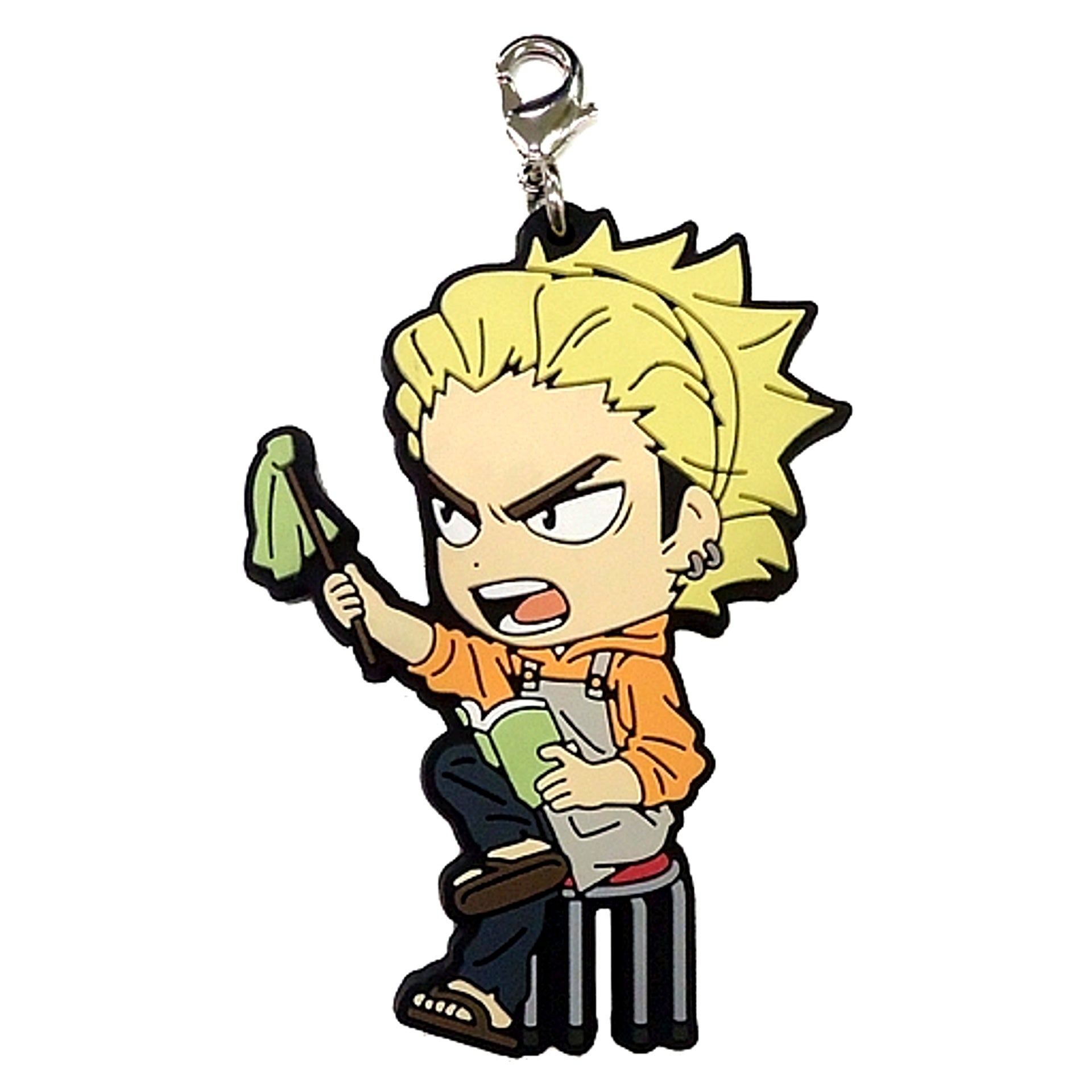 Keishin Ukai P Prize Haikyu!! Match Breathing Ichiban Kuji Kyun Chara Illustrations Manager & Coach & OB Rubber Charm [USED]
