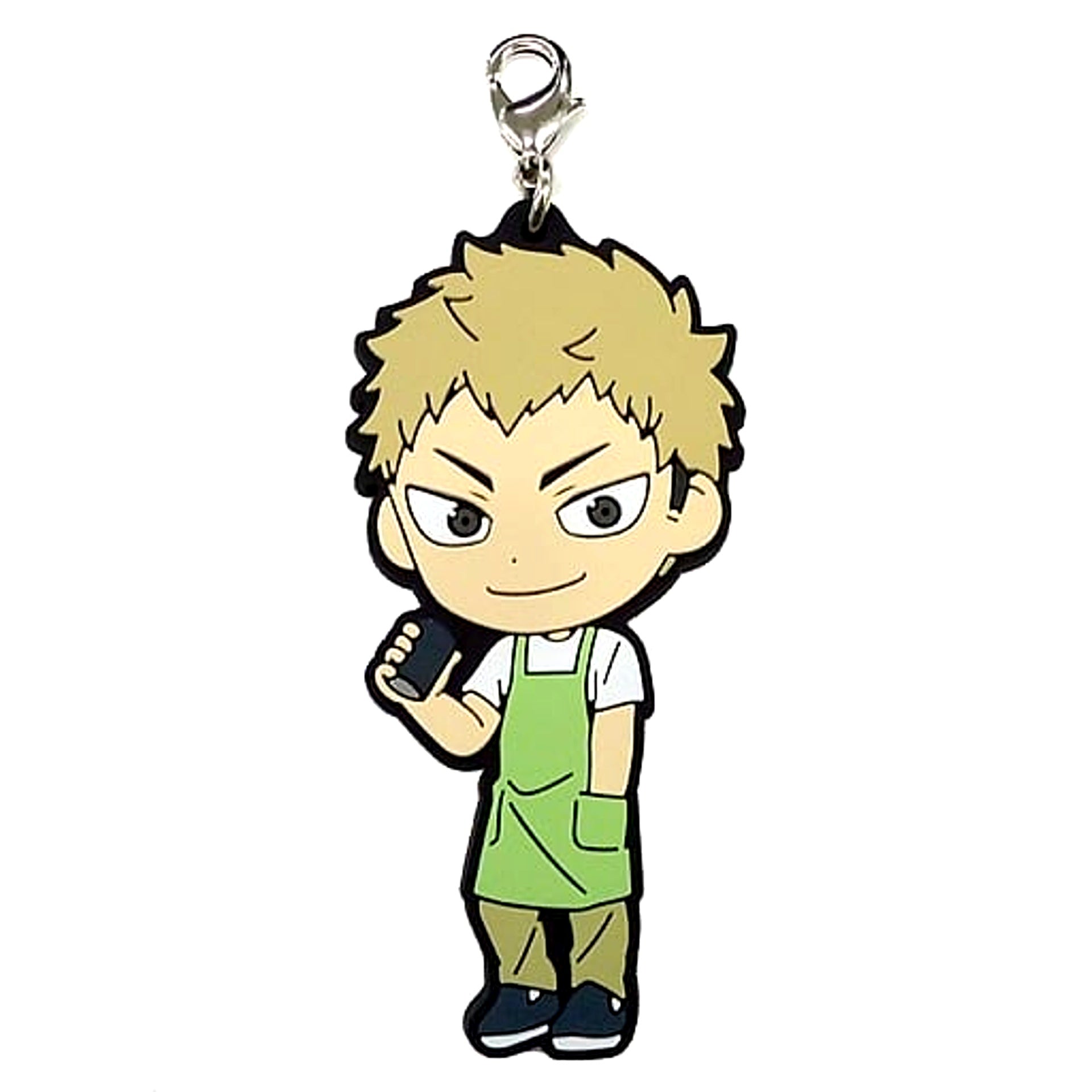Yusuke Takinoue Haikyu!! Ichiban Kuji Match Breathing Coach & OB Rubber Charm Kyunchara Illustrations Prize P [USED]