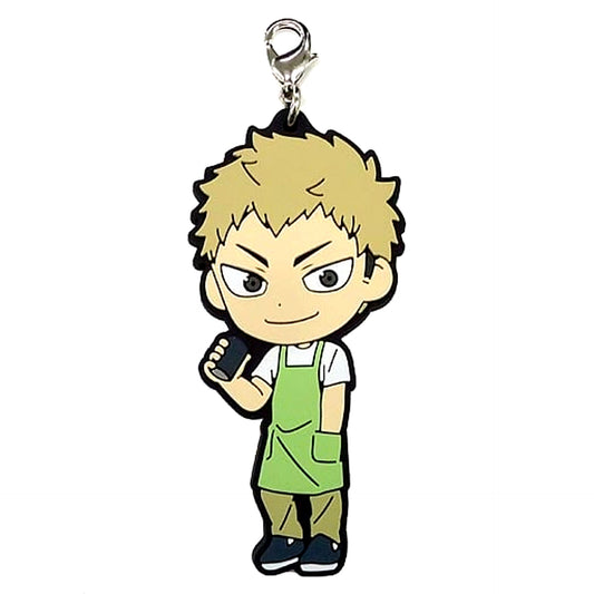 Yusuke Takinoue Haikyu!! Ichiban Kuji Match Breathing Coach & OB Rubber Charm Kyunchara Illustrations Prize P [USED]
