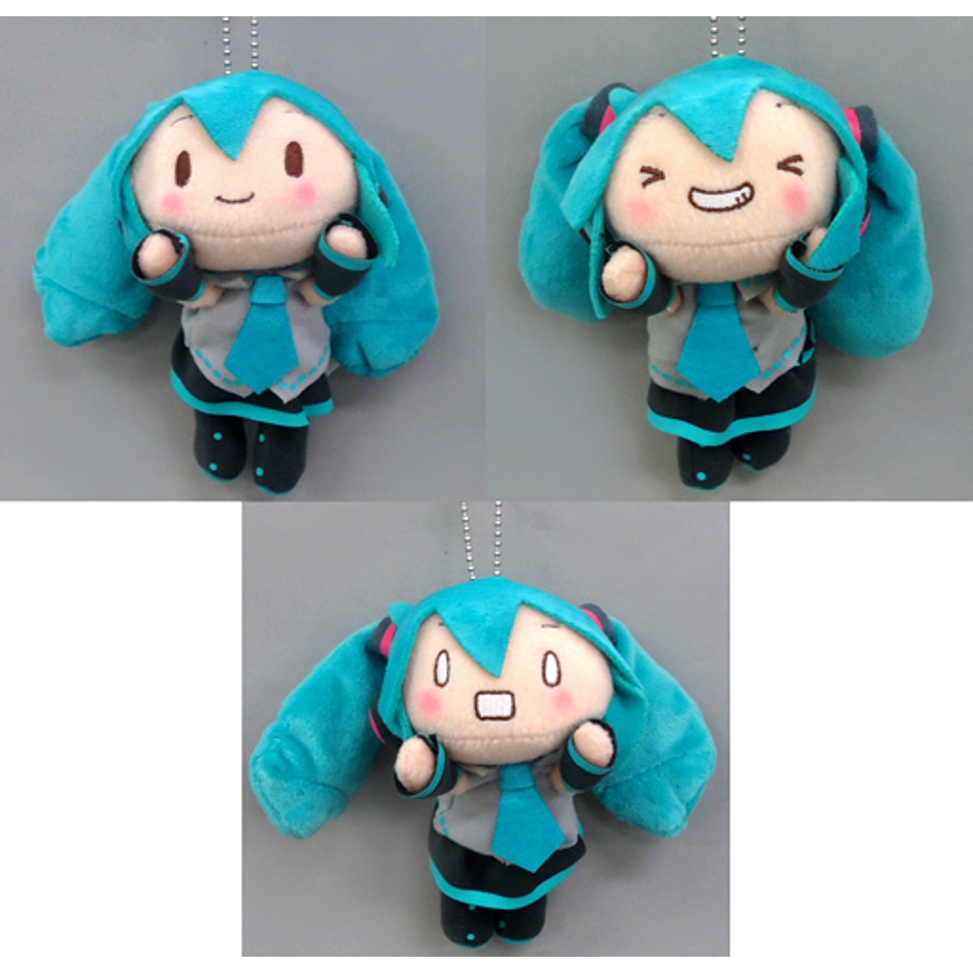 Set of 3 Nesoberi Keychain Mascot Vocaloid [USED]