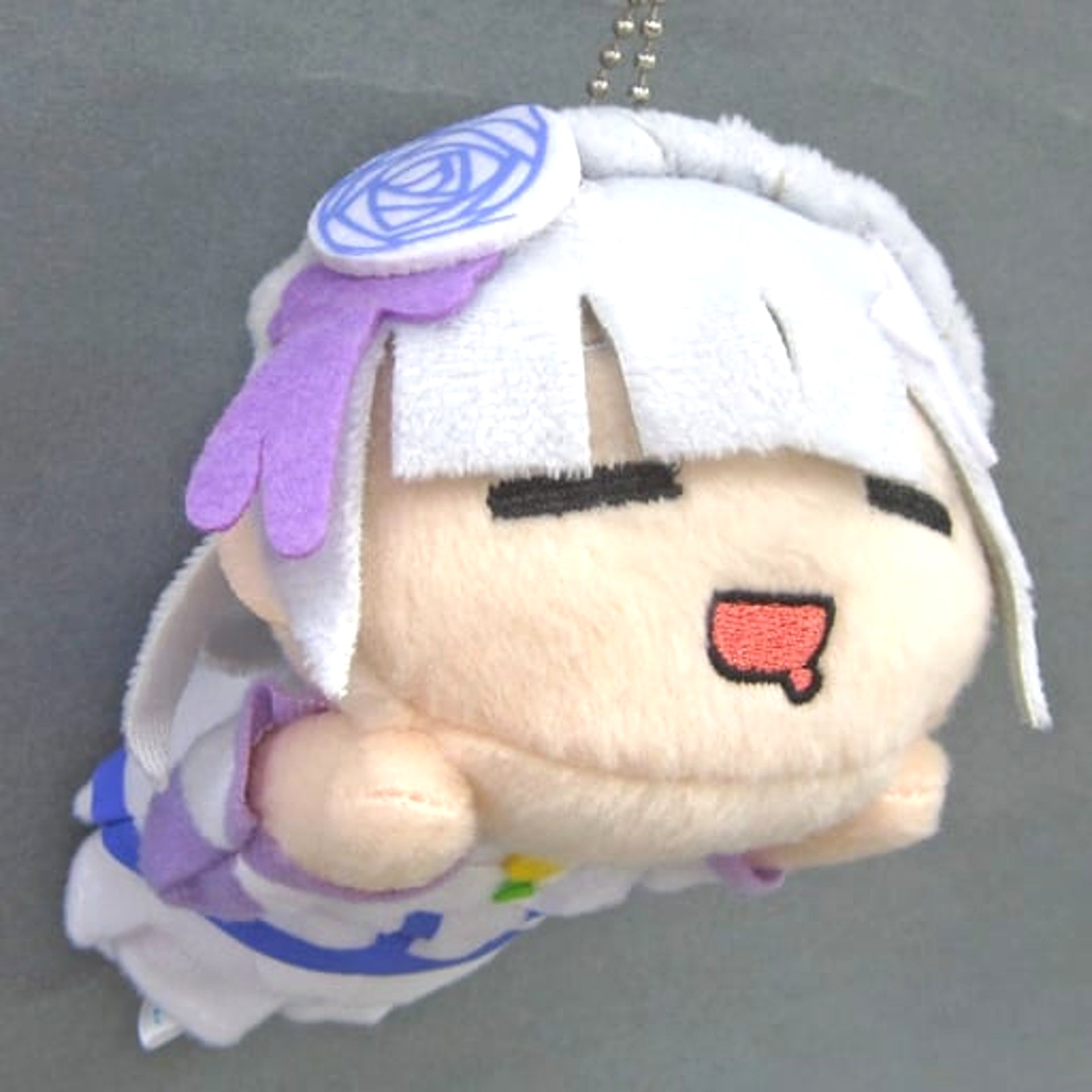 Re:ZERO -Starting Life in Another World- Emilia Lying Down Keychain Mascot Vol.2 Keychains [USED]