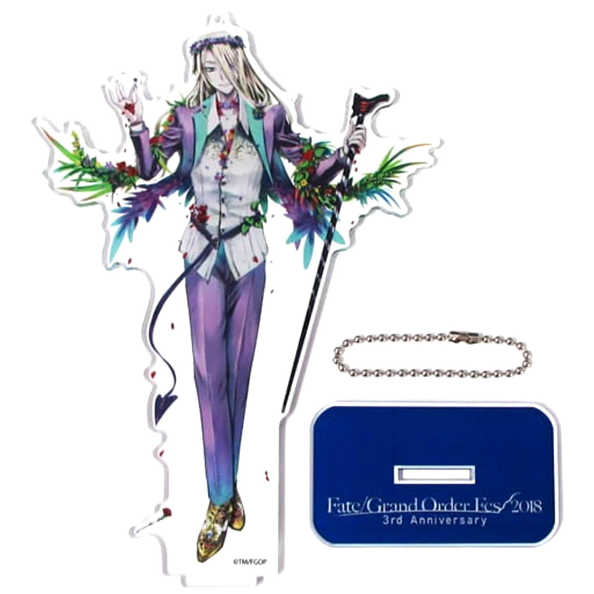 Fate/Grand Order Wolfgang Amadeus Mozart Newly Illustrated Acrylic Mascot Europe Fate/Grand Order Fes. 2018 3rd Anniversary [USED]